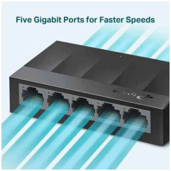 Alternative view of TP-LINK 5-Port Gigabit Light Wave Unmanaged Desktop Switch