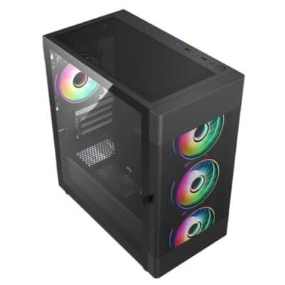 Vida Zephyr Black ARGB Gaming Case - DTec Computers