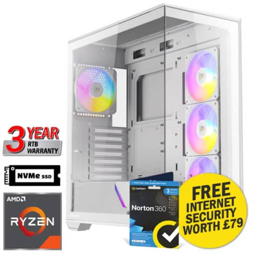 Arctic Blast Gaming PC Ryzen 7 32GB 1TB 5070