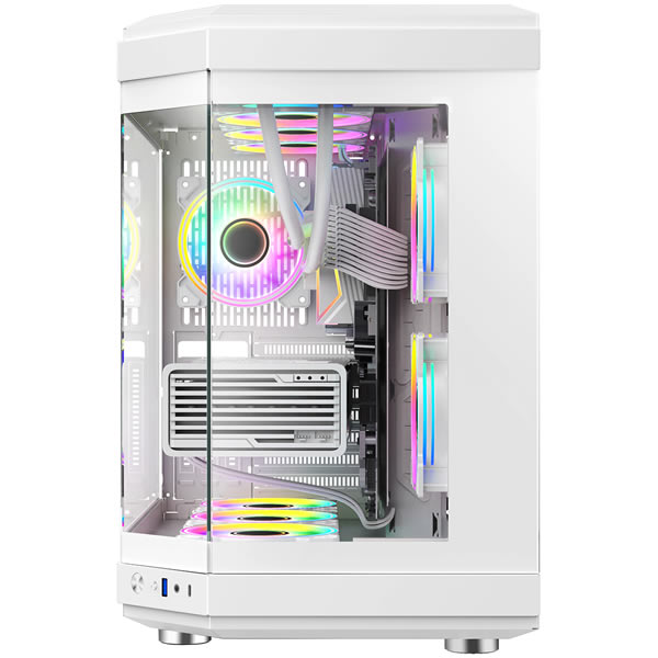 Gamemax Hype White Gaming Case - Image 3