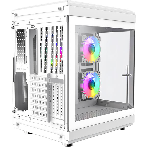 Gamemax Hype White Gaming Case - Image 4