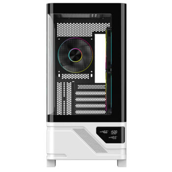 Alternative view of Powercool Arctic White Gaming Case