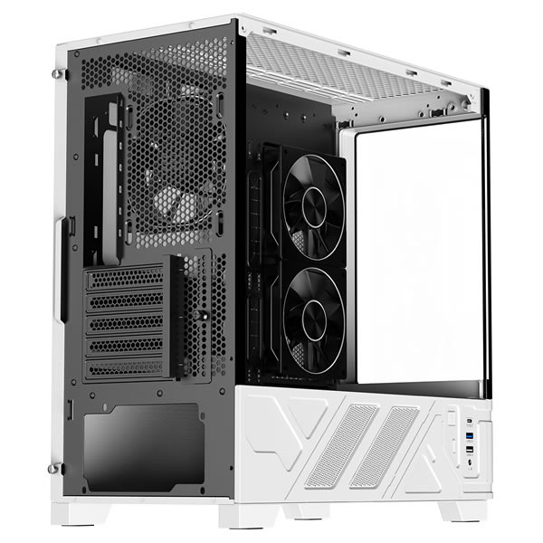 Powercool Arctic White Gaming Case - Image 4