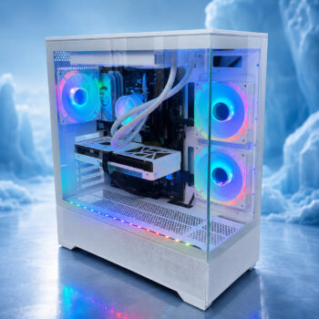 Alternative view of Glacier Gaming PC Ryzen 5 16GB 1TB RTX 5060