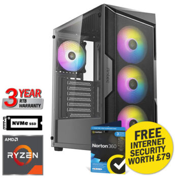 Noir Gaming PC V3 Ryzen 5 16GB 1TB RTX 5060