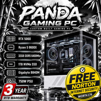 Panda Gaming PC Ryzen 5 32GB 1TB RTX 5060