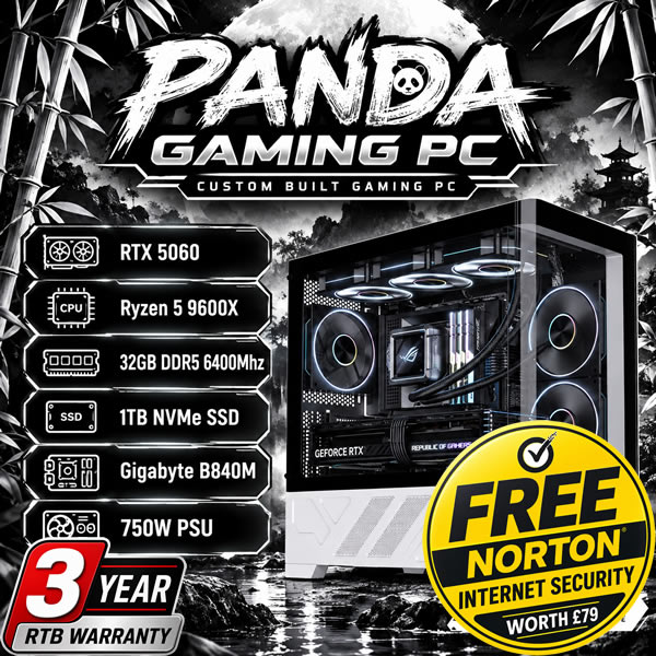 Panda Gaming PC Ryzen 5 32GB 1TB RTX 5060