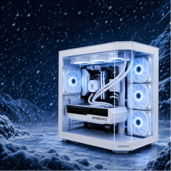 Alternative view of Snowstorm Gaming PC Ryzen 7 32GB 2TB RTX 5070