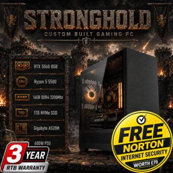 Stronghold Gaming PC Ryzen 5 16GB 1TB RTX5060