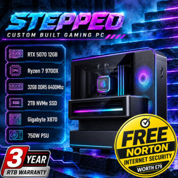 Stepped Gaming PC Ryzen 7 32GB 2TB RTX 5070